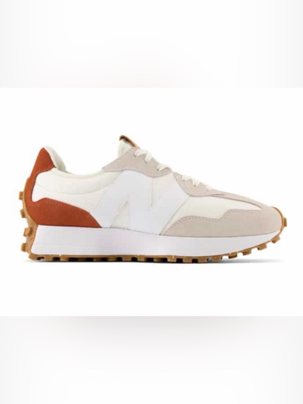 New Balance Women's 327 Casual Shoes White & Rust